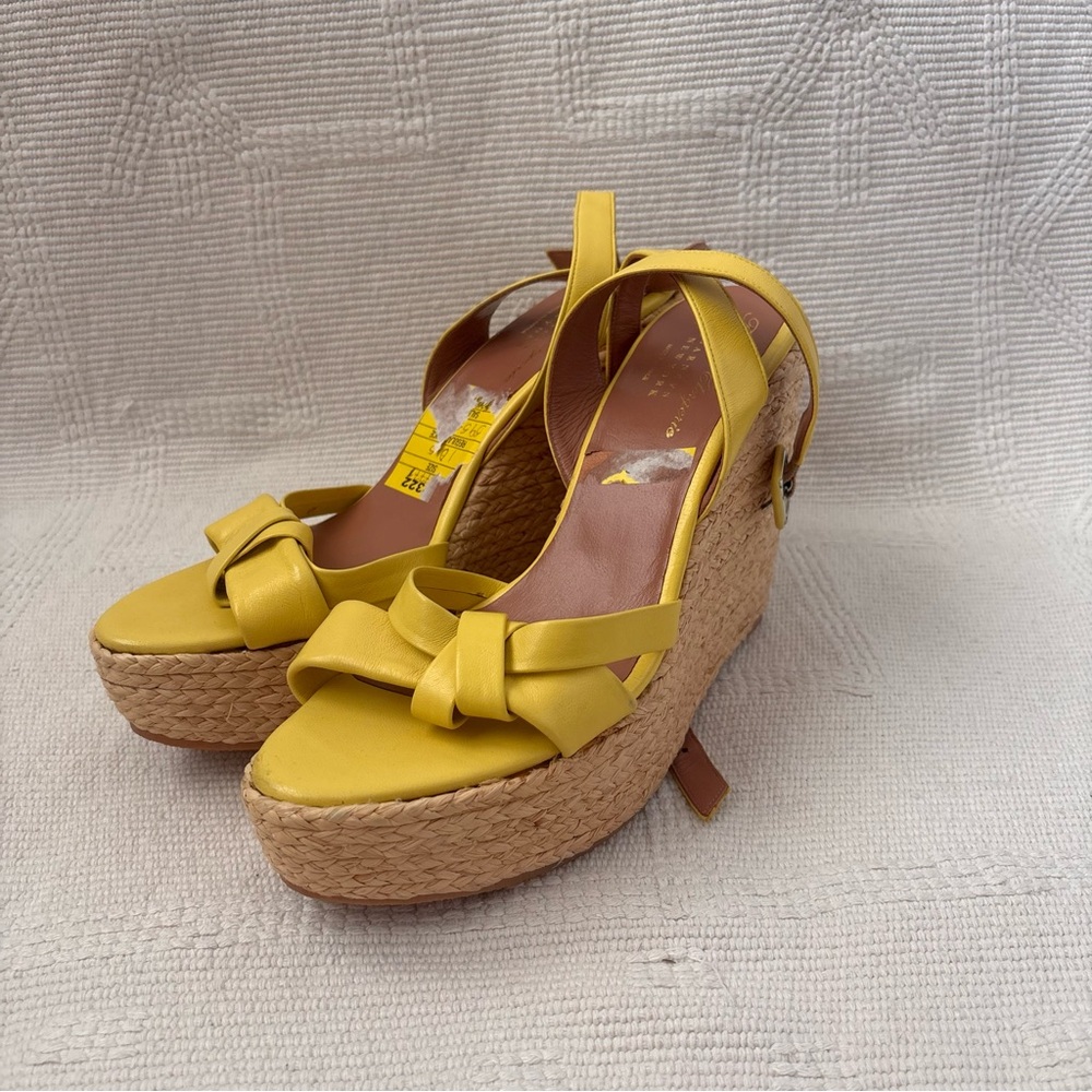 ROBERT CLERGERIE ESPADRILLE WEDGES PLATFORM SANDALS